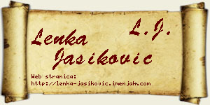 Lenka Jasiković vizit kartica